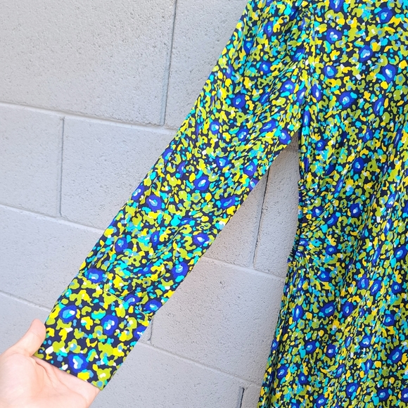 Rails | Carmel Cutout Long Sleeve Dress in Abstract Garden Size XS - Picture 4 of 12